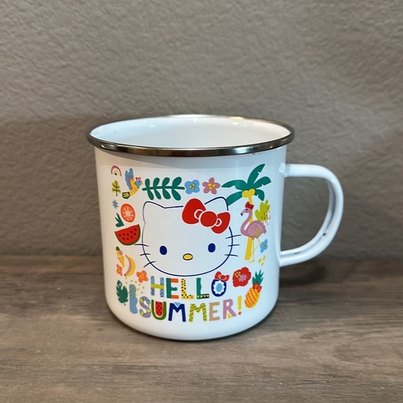 Hello Kitty Hello Summer Enamel Camping Mug - Picture 1 of 4
